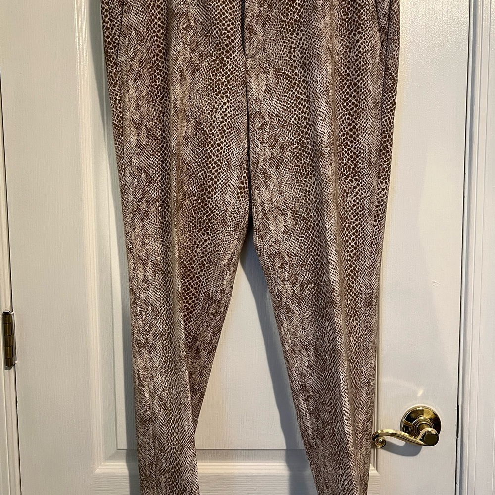 Banana Republic sz 12 Snake Print Avery Pants NWT